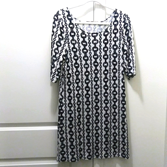 Juicy Couture Dresses Juicy Couture Black White Chain Link Dress